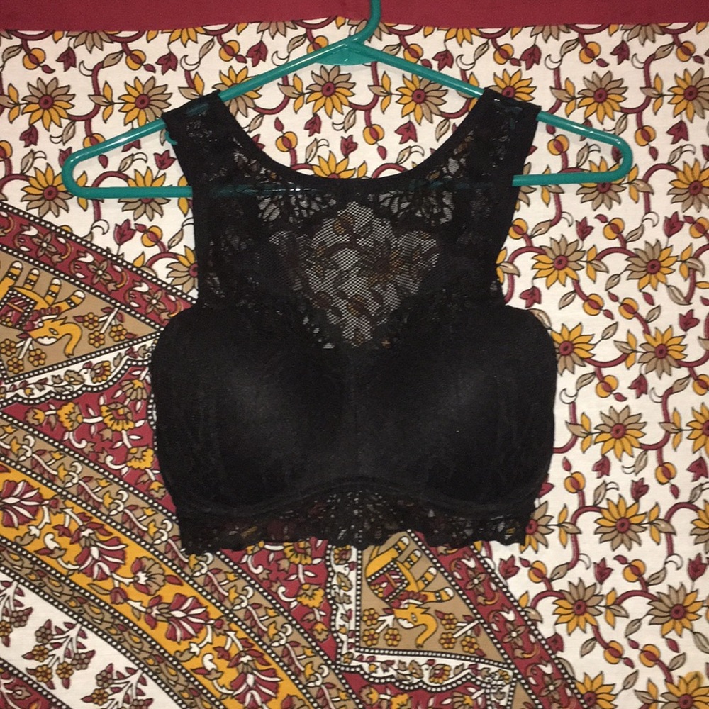 Black padded bralette